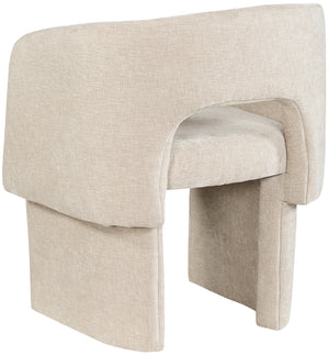 Emmet Beige Chenille Fabric Dining Chair / Accent Chair 439Beige-C Meridian Furniture