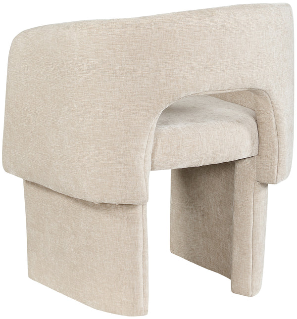 Emmet Beige Chenille Fabric Dining Chair / Accent Chair 439Beige-C Meridian Furniture