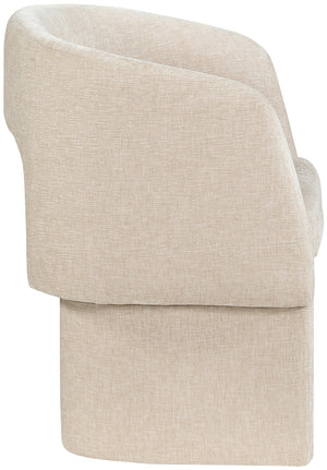 Emmet Beige Chenille Fabric Dining Chair / Accent Chair 439Beige-C Meridian Furniture