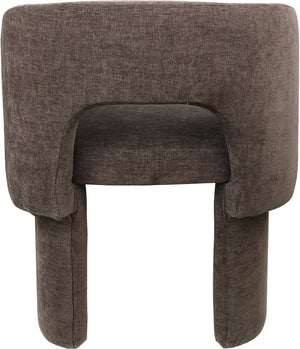Emmet Brown Chenille Fabric Dining Chair / Accent Chair 439Brown-C Meridian Furniture