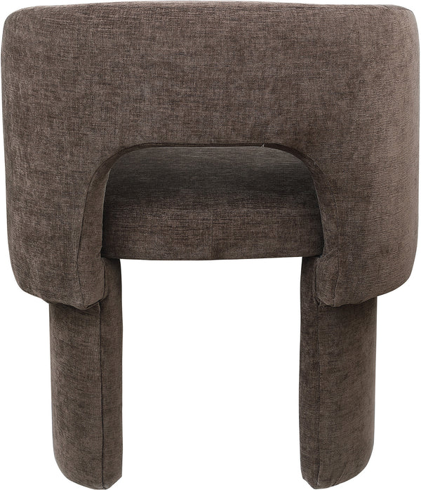 Emmet Brown Chenille Fabric Dining Chair / Accent Chair 439Brown-C Meridian Furniture