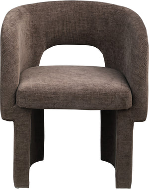 Emmet Brown Chenille Fabric Dining Chair / Accent Chair 439Brown-C Meridian Furniture