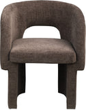 Emmet Brown Chenille Fabric Dining Chair / Accent Chair 439Brown-C Meridian Furniture