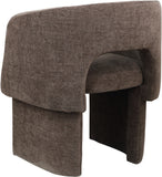 Emmet Brown Chenille Fabric Dining Chair / Accent Chair 439Brown-C Meridian Furniture