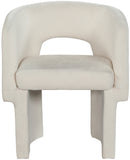 Emmet Cream Chenille Fabric Dining Chair / Accent Chair 439Cream-C Meridian Furniture