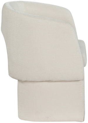 Emmet Cream Chenille Fabric Dining Chair / Accent Chair 439Cream-C Meridian Furniture