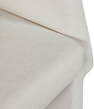 Emmet Cream Chenille Fabric Dining Chair / Accent Chair 439Cream-C Meridian Furniture