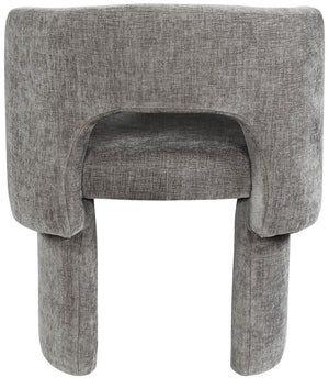 Emmet Grey Chenille Fabric Dining Chair / Accent Chair 439Grey-C Meridian Furniture