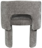 Emmet Grey Chenille Fabric Dining Chair / Accent Chair 439Grey-C Meridian Furniture