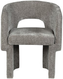 Emmet Grey Chenille Fabric Dining Chair / Accent Chair 439Grey-C Meridian Furniture