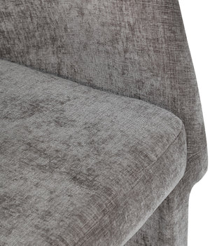 Emmet Grey Chenille Fabric Dining Chair / Accent Chair 439Grey-C Meridian Furniture