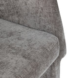 Emmet Grey Chenille Fabric Dining Chair / Accent Chair 439Grey-C Meridian Furniture