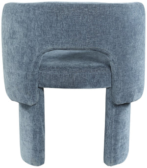 Emmet Light Blue Chenille Fabric Dining Chair / Accent Chair 439LtBlu-C Meridian Furniture