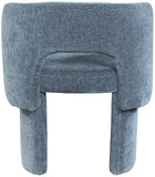 Emmet Light Blue Chenille Fabric Dining Chair / Accent Chair 439LtBlu-C Meridian Furniture