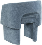 Emmet Light Blue Chenille Fabric Dining Chair / Accent Chair 439LtBlu-C Meridian Furniture