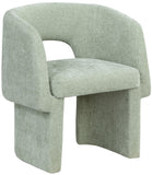 Emmet Mint Chenille Fabric Dining Chair / Accent Chair 439Mint-C Meridian Furniture