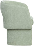 Emmet Mint Chenille Fabric Dining Chair / Accent Chair 439Mint-C Meridian Furniture