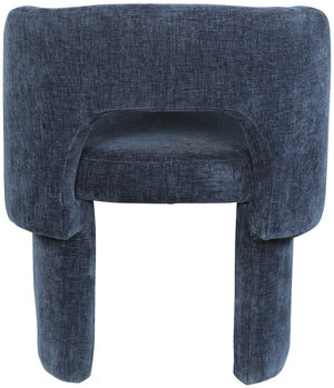 Emmet Navy Chenille Fabric Dining Chair / Accent Chair 439Navy-C Meridian Furniture