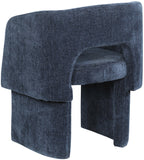 Emmet Navy Chenille Fabric Dining Chair / Accent Chair 439Navy-C Meridian Furniture