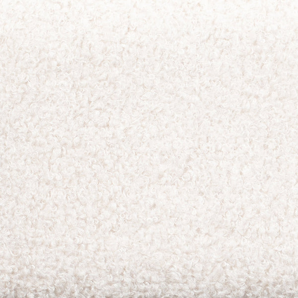 English Elm Christopher Knight Home® - Boucle Queen Upholstered Bed Frame with Square-Stitched Headboard, Beige Fabric & Black Legs - Cozy Platform Design N758Q545253A