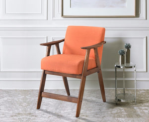English Elm Contemporary Epione Counter Height Chair with Cushioned Fabric Seat and Backrest, Sturdy Ergonomic Design Orange 42 L x 30.75 W x 13 H B011127370