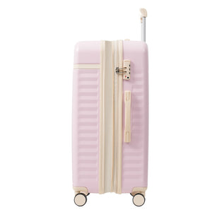 English Elm Luggage Set 5 Piece Abs Hardside Expandable Spinner Wheels Tsa Lock Travel Bags Pink N732P326115U