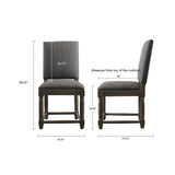 Madison Park Cirque Industrial Dining Chair (Set of 2) FPF18-0184 Grey