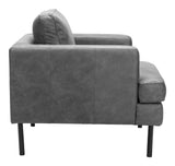 Decade Armchair Vintage Gray 109903 Zuo Modern