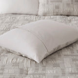 INK+IVY Cairo Artisan 3 Piece Cotton Jacquard Comforter Set II10-1331 Ivory