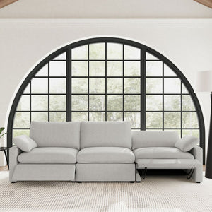 English Elm Hollander Modular Power Reclining Sofa with Wall Hugger Design for Compact Living B062S01722