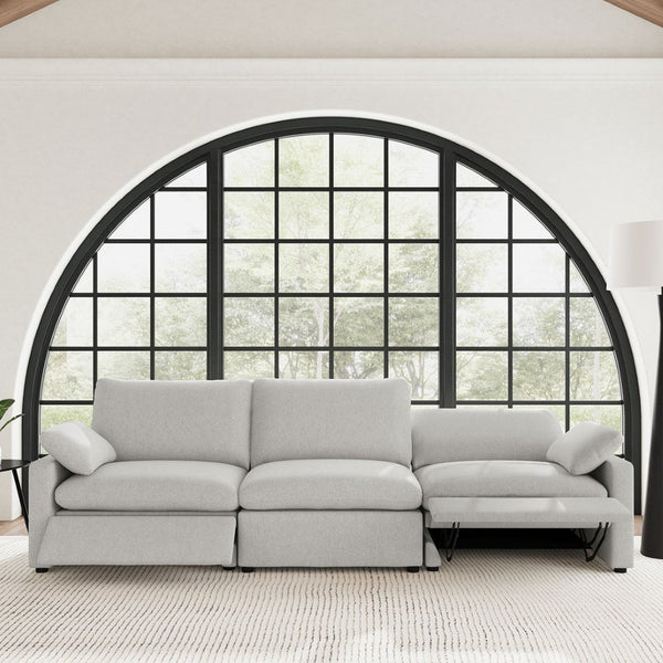 English Elm Hollander Modular Power Reclining Sofa with Wall Hugger Design for Compact Living B062S01722