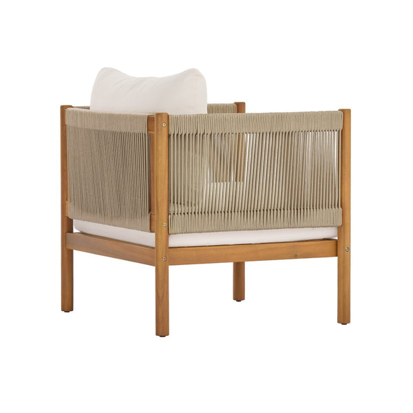 English Elm 4-piece Outdoor Seating Set Solid Acacia Wood Woven Rope Resort Patio Lounge N768P381012L_2_N768P381013L
