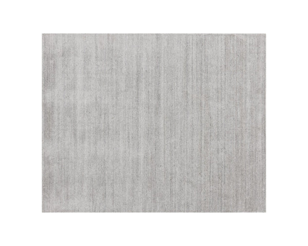 Sunpan Alaska Hand-Loomed Rug - Luxurious Wool-Blend Texture for Cozy Living, Lounge, and Bedroom Spaces Grey / Ivory
