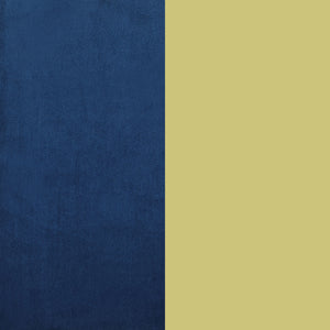 English Elm Marsden Blue Velvet 2-Piece Tufted Sofa & Loveseat Set with Gold Tapered Legs, Channel Back Elegance B062S00850