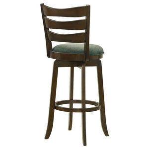 English Elm Fenster Hunter Green Swivel Bar Chair - Classic Pub Style, 360° Comfort & Rich Dark Cherry Finish B062P299940