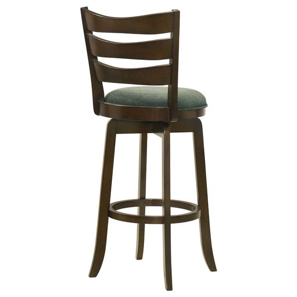 English Elm Fenster Hunter Green Swivel Bar Chair - Classic Pub Style, 360° Comfort & Rich Dark Cherry Finish B062P299940