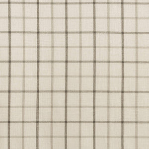 JLA Home Madison Park - Plaid Heavyweight Faux Leather Tab Top Curtain Panel with Fleece Lining for Cozy Insulated Rooms Natural MP40-6761