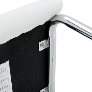 English Elm Set of 6 PU Dining Chairs with High Backrest, Waterproof Upholstery, Sturdy Legs for Kitchens & Cafes W1151P203803