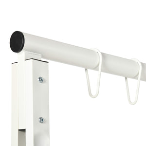 English Elm Outsunny Heavy-Duty Metal Porch Swing Stand For Outdoor Relaxation, 528 Lbs Capacity, Versatile Use W2225P174120-GIGA