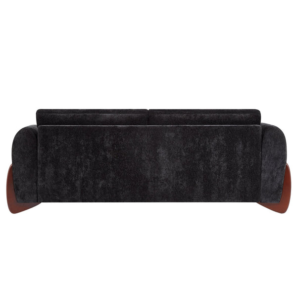 English Elm Christopher Knight Home® - 89"L Chenille Sofa - Elegant Black Seating With Plush Cushions & Durable Design For Modern Living Rooms N771P345832H_N771P345833H