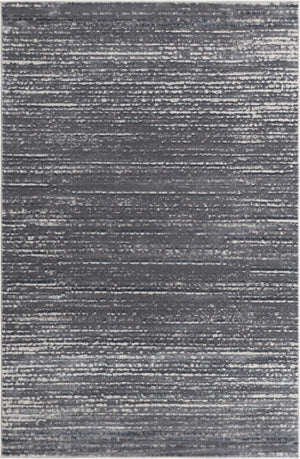 Unique Loom Oasis Calm Machine Made Abstract Rug Gray, Ivory 6' 0" x 9' 0"