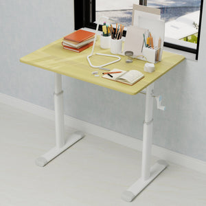 English Elm Adjustable Study Desk – Ergonomic Height-Adjustable Workspace For Kids & Adults, Compact Design W1935P338359