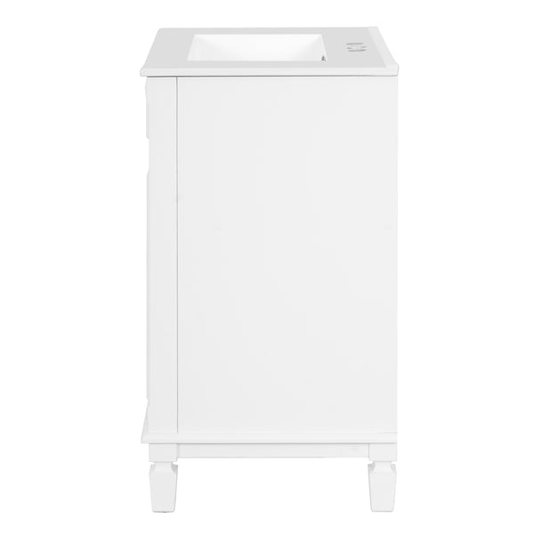 English Elm 24" Bathroom Vanity With Ceramic Sink - Elegant Modern Design, 2 Soft-Close Drawers, Adjustable Shelf N710P318990K