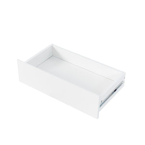 English Elm 63" Spacious Kitchen Hutch Cabinet with Microwave Shelf, 4 Doors 4 Drawers & Cable Management, Modern Storage Organizer for Pantry and Dining Room White W331S00167