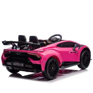 English Elm Lamborghini Huracan Sto 24v Kids Ride on Drift Car with Led Lights and Remote W1578P210770