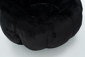 English Elm Adult Floral Bean Bag Chair Plush Faux Fur Single Seater for Bedroom Reading Nook W2012P399199