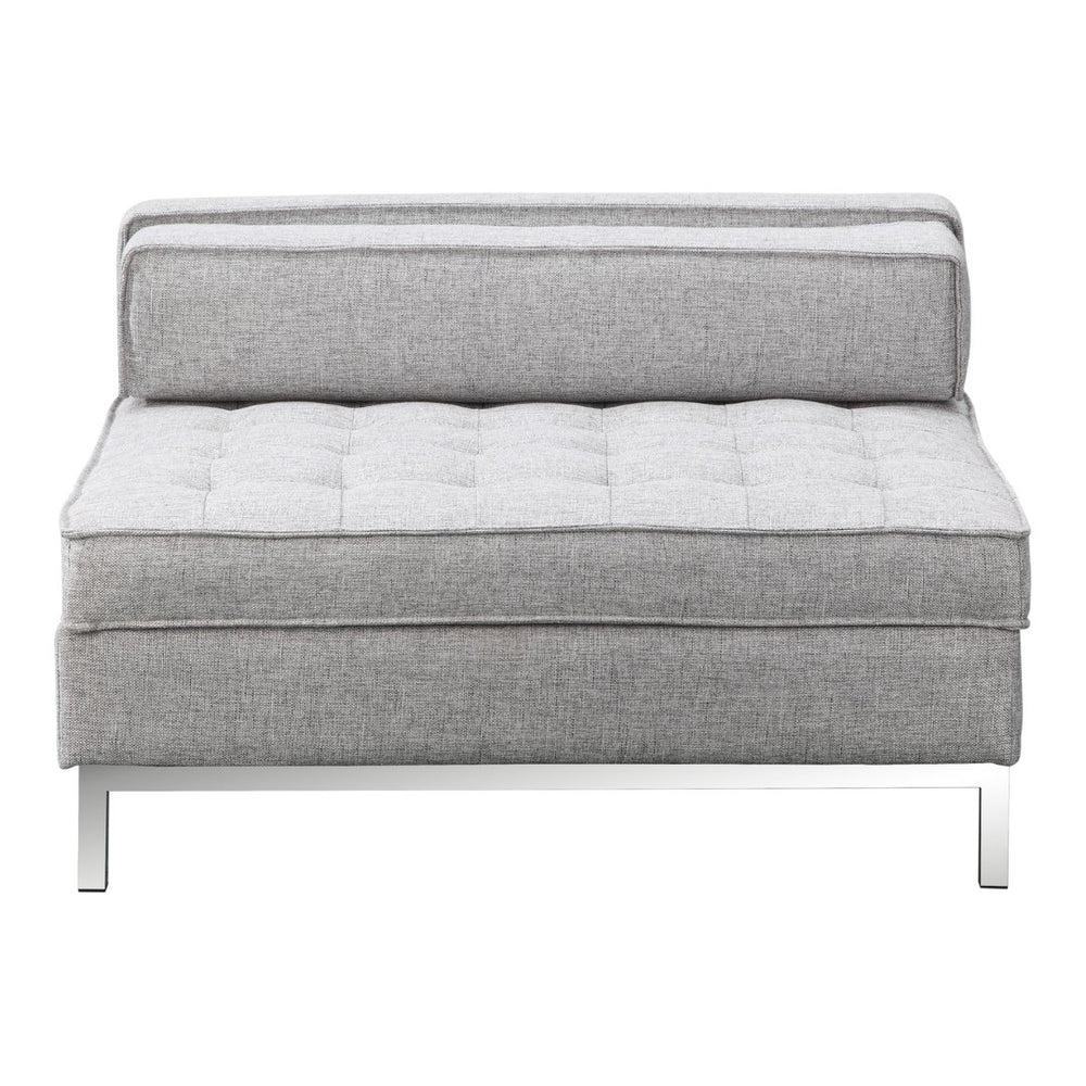 English Elm Covella Tufted Storage Ottoman with Lift Top in Gray Polyester for Living Rooms B2769P504207