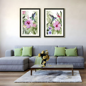 English Elm Set Of 2 Pelican Bird Framed Wall Art - Elegant Coastal Prints With Solid Wood Frames For Home Décor T3976P383230-GIGA