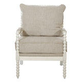 OSP Home Furnishings Kaylee Spindle Chair Beige Linen