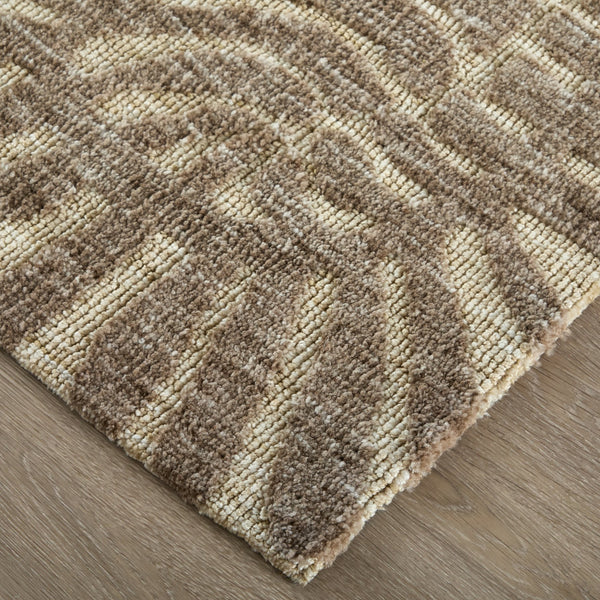 Feizy Rugs Colton Modern Bohemian Polyester Rug - Stain Resistant, Soft Texture, Perfect For High Traffic Areas Taupe,Tan Polyester 8748a54ftpe000f00